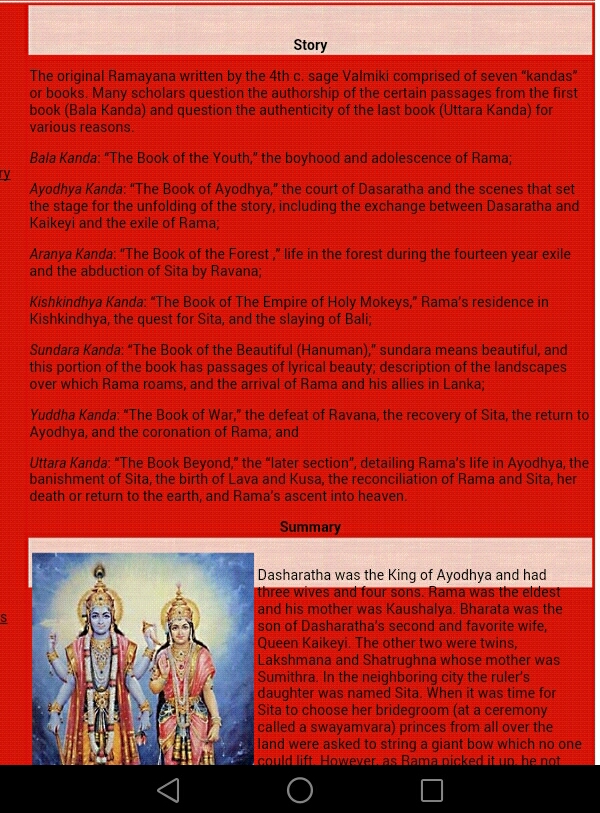 Story summary ramayana Ramayana Story